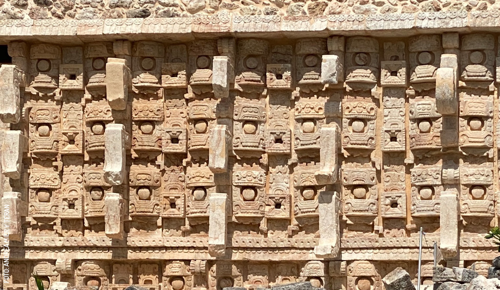 Kabah Templo Codz Pop mascarones dios Chaac