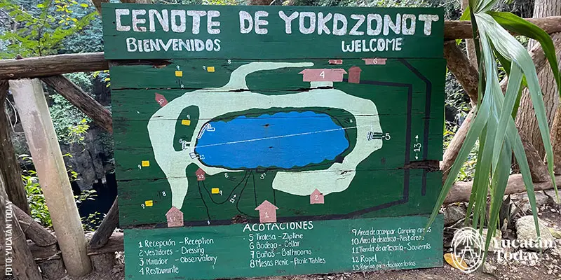  Cenote Yokdzonot in Yokdzonot. Yucatán