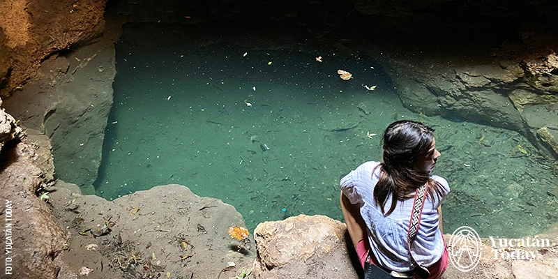 The Xcabachén cave and cenote in the Magical Town of Maní. A must-visit during your trip, and access is free of charge.