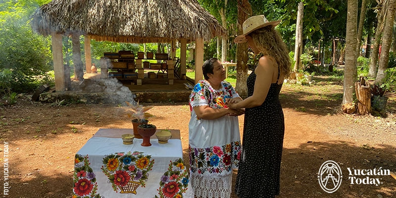 Maya ceremony at Meliponario Lool-Ha, an activity you can't miss during your visit to Maní.